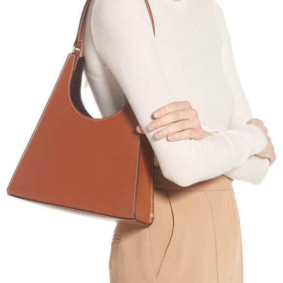 STAUD NWT Rey Leather Bag - Tan - Picture 1 of 9